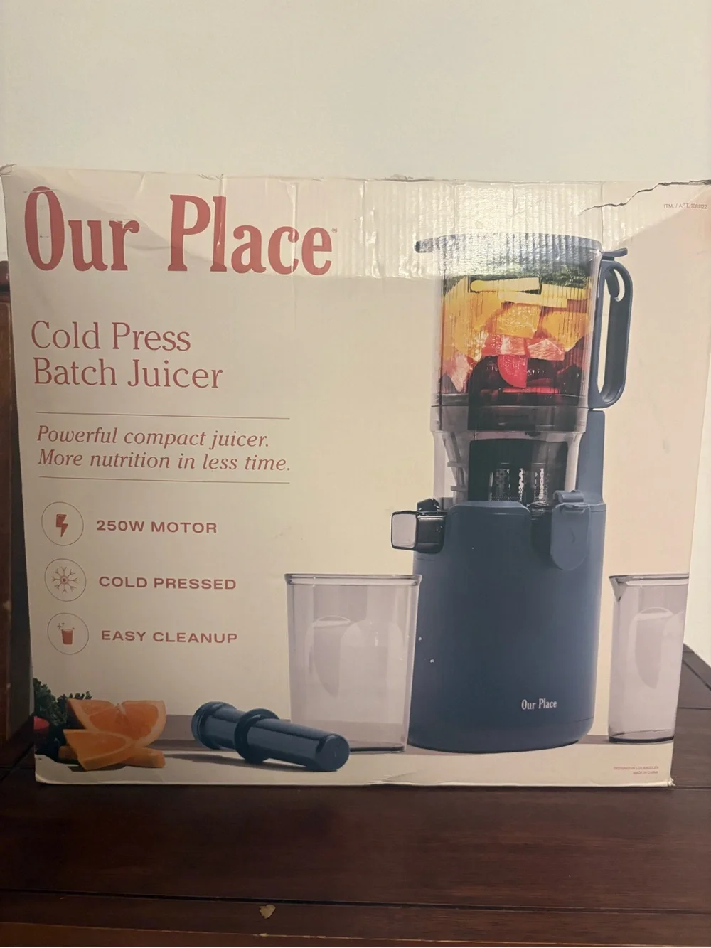 Our Place Cold Press Batch Juicer - Navy Blue